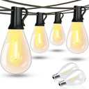 300FT Outdoor String Lights,120+2 Led Waterproof Shatterproof Edison Bulbs