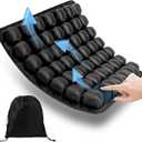 Inflatable Seat Cushion, Airplane Seat Cushion for Long Flights  Breathable 3D Air Cell CushionSuitable for Long Flights Office, Wheelchair, Cars,Easy to Carry