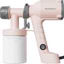 Tilswall Paint Sprayer,Upgraded Ultra-Light Electric Paint Spray Gun with 2 Nozzles & 3 Patterns Easy to Clean for Fences, Sheds, Walls, Ceilings, Furniture, Cabinets, Garden & DIY, Pink