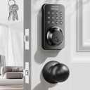 Keyless Entry Keypad Deadbolt with Handle Set, Smart Lock, Auto-Lock + One-Touch Lock, 100 Codes + Easy Install, Ideal for Airbnb/Homes/Offices, Fits U.S. Standard Front Doors