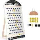 Extra Large Prize Drop Board, 41.3" x 23.6", Premium Birch Wood Prize Drop Game Board for Family Parties, Carnivals, Classroom Activities & Holiday Events