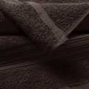 BOUTIQUO Ultra Soft Cotton 6 -Piece Hand Towel Set 16x24 Inch, Ideal for use in Bathroom, Kitchen, Gym, Spa & General Cleaning, Compact & Lightweight Multi Purpose Hand Towels - Chocolate Brown