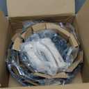 CAROTE Non Stick Frying Pan Skillet Set, Omelet Pan, Healthy Non Toxic Granite Chef Pan, Induction Compatible Egg Frying Pan with Heat-Resistant Handle, PFOA-Free,Black, 8"+10"+12"