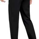 Men's Fleece Sweatpants Zipper Pockets Running Joggers Gym Athletic Sweat Pants for Winter Workout Warm Pant (3X-Large, Black)