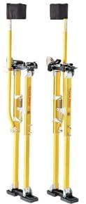ToolPro Professional Grade Adjustable Drywall Stilts - for Drywall Installation, Painting, and More. Soft Strap Bands to Reduce Soreness and Smoother use (48-64 in., Magnesium)