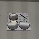 20X/30X/40X Magnifying Mirror with Suction Cups and Tweezers Set, 3.5 inches Travel Magnified Makeup Mirror, Black, 3PCS