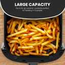 NEWBULIG Air Fryer, 6QT Square Airfryer with Visual Window, 400 Fast Heating Air Fryers Oven with Timer, Auto-Off, Non Toxic & Non Stick, Multiple 12 Modes for Roast, Bake, Dehydrate, Fry, Reheat