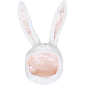 Bestjybt Plush Funny Bunny Rabbit Ears Hood Women Costume Party Hats for Cosplay Halloween