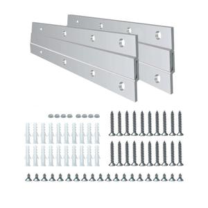 Versatile 12 inch 2 Pairs French Cleat Hanger Heavy Duty - Mirror Mounting Hardware - Aluminium French Cleat Picture Hanger Bracket - Hang with Confidence Using French Cleat (Supports Upto 80 lbs)