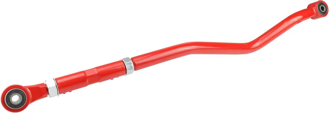 Adjustable Front Track Bar for 04 Lift  Fits 2018-2025 Jeep Wrangler JL/JLU & 2020-2025 Jeep Gladiator JT  Heavy-Duty Steel Suspension Upgrade (Red)