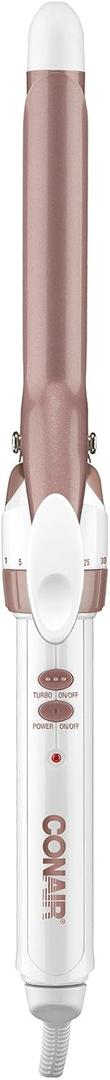 Conair Double Ceramic 3/4-Inch Curling Iron, -inch barrel produces tight curls  for use on short to medium hair (White)