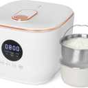 Low Sugar Rice Cooker 6 Cup, with Rice Steamer Basket, Smart StarchRemoving Rice Cooker, 5 Cooking Functions, 24-Hr Delay Timer and 8-Hr Keep Warm