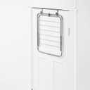Whitmor Over The Door Drying Rack, 6 Rod Foldable Clothes Drying Rack, Holds 20 lbs, Heavy Duty Towel Rack for Laundry Room, Bathroom, Bedroom, 20" L x 16.14" W x 22" H, Grey