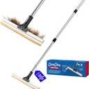 ChomChom Carpet Rake – Adjustable Pet Hair Remover Tool Up to 64 in Long – Deep Clean Embedded Pet Hair with Teeth Technology – Reusable, Quiet – for Carpets, Stairs, Rugs, Pet Beds, Cars & More