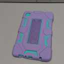 CCMAO Case for Samsung Galaxy Tab A9 Case 8.7 Inch 2023 Model, Heavy Duty Shockproof Hybrid Three Layer Protective Cover with Kickstand for Samsung A9 Tablet 8.7" (SM-X110/X115/X117), Purple+Green