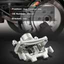 cciyu Rear Right Brake Caliper Assembly w/Bracket 19B6037 For Infiniti 2010-2023,For Nissan 2009-2023