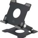 KABCON Tablet Stand,Tablet Holder for iPad,Adjustable Portable Multi Angle Desktop Stand Compatible with iPad Pro 9.7 10.5 12.9 Air Mini 1-4,Galaxy Tabs,Surface Pro Tablets,Kindle,E-Reader,Nexus (Small-Black)