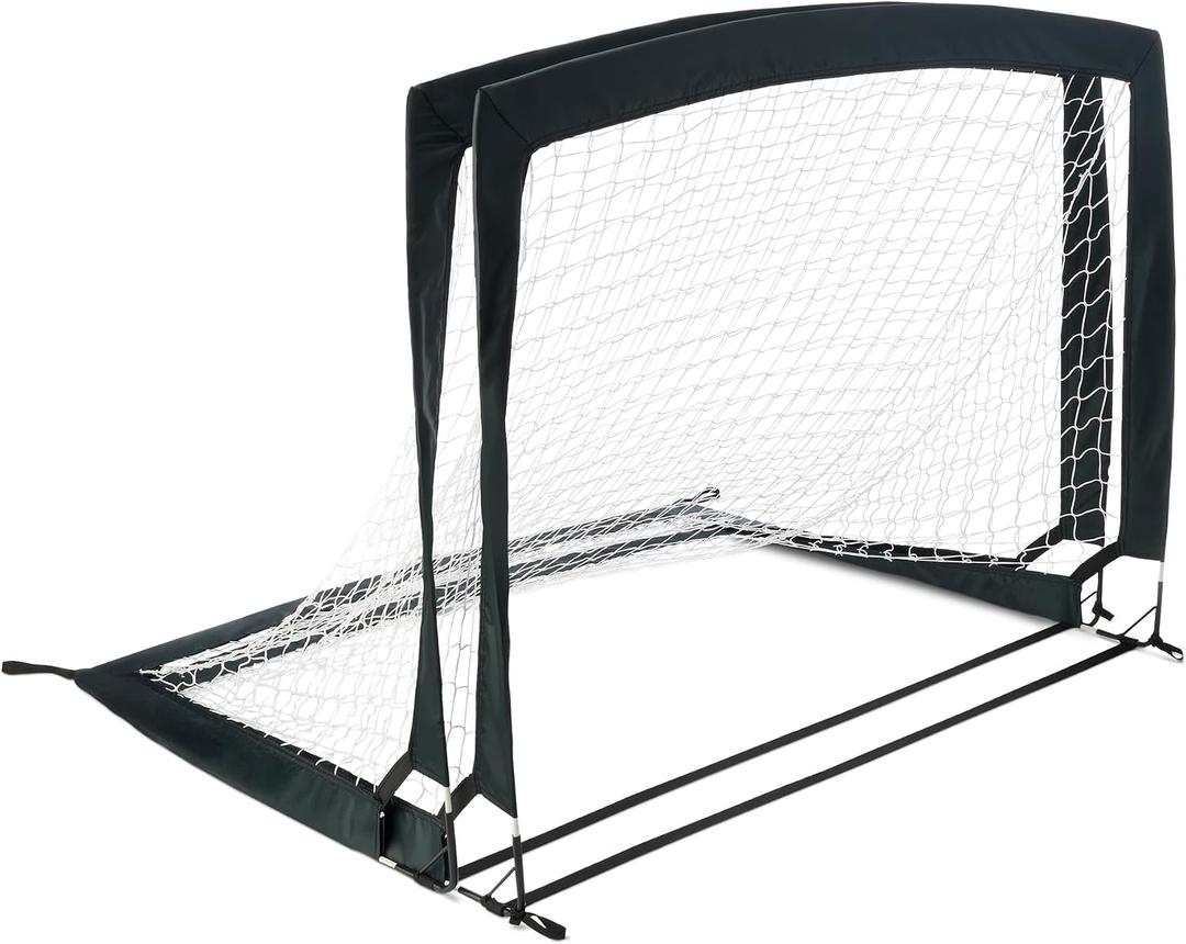 Amazon Basics Portable Pop Up Soccer Goal Net for Backyard Training