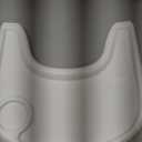 LuQiBabe High Chair Tray Cover Compatible with Stokke Tripp Trapp Chair with Cup Holder - Smooth Surface and Strong Suction - Made with Food-Safe Plastic (BPA BPS BPF Lead Phthalate Free) - White