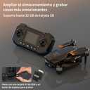 F205 Drone with 2.4" Screen, Brushless Motor FPV Drone with Camera for Adult, Auto-Hover, Gesture Control, 8GB SD Card with Card Reader, One-Key Start for Beginner