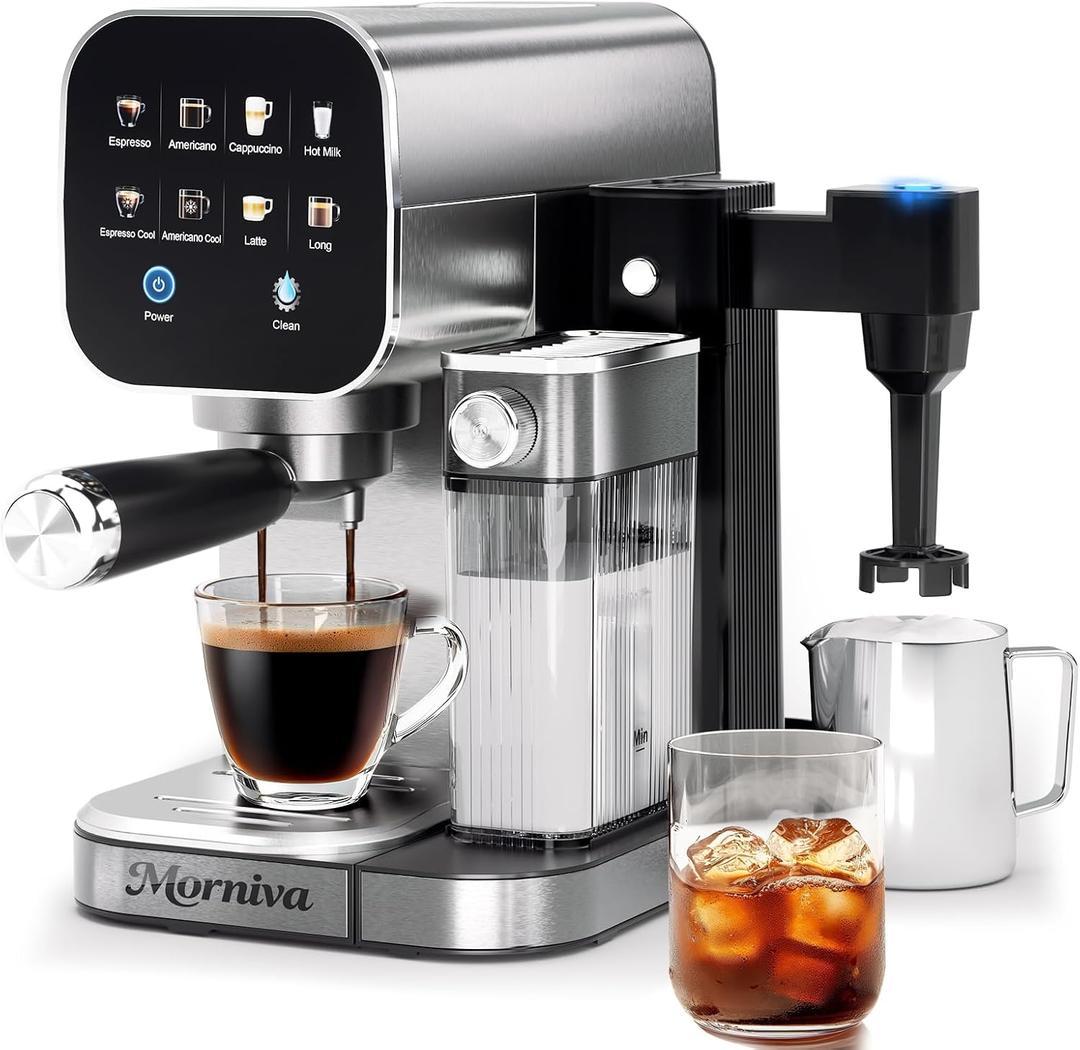 Espresso Machine with Automatic Milk Frother&Cold Milk Frother