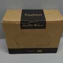 2in1 Double Waffle & Pancake Maker  CACHOO Mini 4" Nonstick Waffle Iron & Small Round Griddle with 4 Removable Plate Sets, Dishwasher Safe, Perfect for Small Spaces, Apartments & Dorms, Aqua