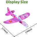 Manmel 50 Pcs Foam Gliders Planes Toys for Kids, Paper Airplane, Party Favors Goodie Bag Stuffers, Outdoor Flying Toys, Bulk for Classroom Prizes Boys and Girls
