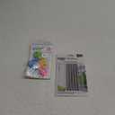 Sciencolab Glass Straw for Drinking, Straight, 210X8mm long, Clear Transparent Drinking Glass Straws for Cocktails, Mocktails, and other Drinks, Pack of 5 with Cleaning Brush  And  6Pcs Straw Covers Cap Toppers, 0.4in /10mm Straws Cap for 20&30&40oz Tumbler Drinking Cup with Handle, Reusable Cute Silicone Tips Lids Protectors for Water Bottle Accessories, Flower Shape