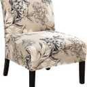 HAOYONG Armless Accent Chair Cover, Stretch Chair Slipcover Printed Slipper Chair Covers Furniture Protector Covers for Living Dining Room Hotel