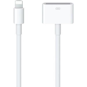 [Apple MFi Certified] Lightning to 30 Pin Adapter for iPhone, 8 Pin to 30 Pin Charging and Data Transfer Converter Compatible with iPhone 14 13 12 11 Xs X 8 7 6 5 4 iPad iPod - No Audio Support(White)