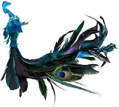 aqxreight Simulation Tailed Peacock Christmas Peacock Decoration Crafts Christmas Tree Pendant Sta As Deco Piece Birdhouses As Centerpiece Holida Christmas Peacock