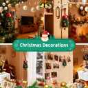 3 x Pipe Cleaners Christmas Tree Ornaments Kit, Pipe Cleaner Craft Set for Holiday Family Activity, Handmade Christmas Hanging Decorations for Car, Wall, Mantels, Bedroom, Classroom, Office (Dark Green)