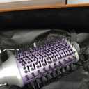 5 in 1 Hot Air Styler- 110,000 RPM Ionic Straighter, High Speed Hair Dryer, Volumizer & Auto-Wrap Curlers, Frizz-Free Styling Tool, Hair Styler Gift Set with Travel Bag (Purple)