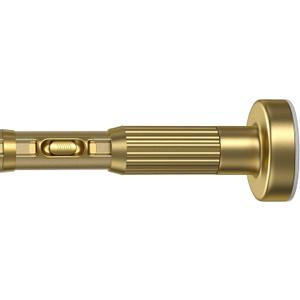 1pack Tension Curtain Rod 41-126 In(4-10Ft),Long Shower Curtain Rods No Drilling Outdoor Tension Rods For Patio Gold Shower Rod For Window Or Bathroom，Rod Diameter 1.26in-One-Bond Stretching