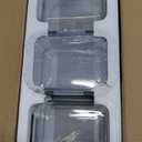 6Pack 22oz Glass Meal Prep Containers, Glass Food Storage Containers Sets with Snap Leak Proof Lids for Microwave, Oven, Freezer and Dishwasher Safe (Grey, 22oz)