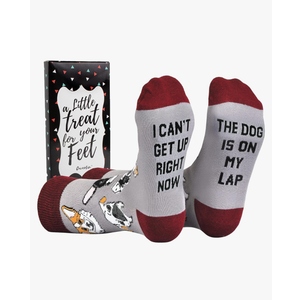 Cavertin Women's Novelty Socks with Gift Box Cat Lover Dog Mom Book Lover Cat Mom Llama Unicorn Sloth Corgi