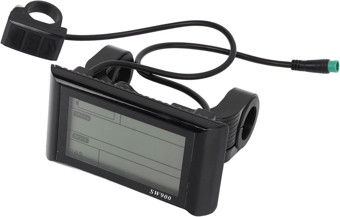 VBESTLIFE Escooter LCD Display Meter, 24V 36V 48V 60V SW900 Panel LCD Meter with 5 Pin Interface for Electric Scooter
