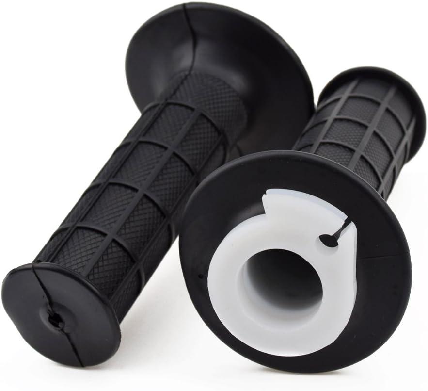 HIAORS 7/8" 22mm Mini Bike Throttle Handlebar Grips Compatible with Coleman CT200U CT200U-EX BT200X Baja Warrior MB200 Doodle Bug DB30 Motovox Massimo Predator 196cc 212cc 6.5hp Pit Dirt Bike Parts