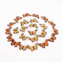 24pcs Monarch Butterflies Monarch Butterfly Decorations Kit with Clip for Dia de Los Muertos Decorations Halloween Decorative Butterflies Handmade Feather Butterfly - 2.25 inch KP06C