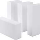 AMZQNART 4 Pack Craft Foam Blocks, 8x4x2 Square Polystyrene Foam Bricks for Art Sculpting, Flower Arrangements, Sculpture, Modeling, School and Home DIY.