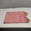 Achillea Reversible Paisley Pashmina Rave Scarf  Exotic Indian Shawls and Wraps for Evening Dresses, Festivals, All Seasons (Tapestry Camel)