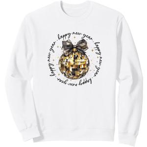 NYE Disco Ball Sweatshirt, Large