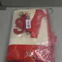 2 Personalized Canvas Tote Bag for Women, DIY Embroidered Initial Handbags, Teacher Mom Present for Birthday Bag (S, Red)