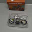 1:12 Scale Diecast Dirt Bike Motorcycle Model  White Motocross Motorbike with Realistic Details, Alloy Body, Display Gift for Enthusiasts