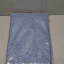 ANRODUO Extra Long Linen Shower Curtain, 108 Inch Long Heavy Duty Fabric Shower Curtain Set with 12 Metal Hooks, Waterproof Decor Machine Washable for Bathroom Bathtub Hotel, 72 x 108, Moonlight Blue