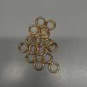 20pcs Trigger Spring O Rings Round Carabiner Clip Snap for Keyrings Buckle, Bags,Purses (Gold, 3/4 inch)