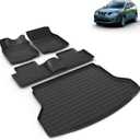 All Weather Car Floor Mats & Cargo Liner Set Fit for 2014 2015 2016 2017 2018 2019 2020 Nissan Rogue (Not Fit Sport) Car Cargo Mat Trunk Mat Rogue Floor Mats Trunk Liner Accessories Black