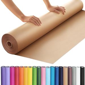 PerkHomy 36" x 2,400" (200') Brown Kraft Paper Roll for Craft Bulletin Board Paper Kids Art Table Covering Crafting Gift Wrapping Bouquet Packing Parcel 70GSM 50LB (Brown, 36" x 200')