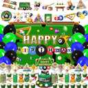 59 Pcs Billiards Birthday Party Supplies, Snooker Ball Sports Themed Party Decoration Pool Billiard Backdrop Balloons Cake Cupcake Topper for Billiards Themed Party Decor