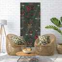 Vintage Moth Butterfly Door Cover Decorations, Dark Academia Gothic Insect Cottagecore Doorway Curtains Door Covers Banners Photography Background Backdrop for Indoor Outdoor Decor, 35*79 Inch